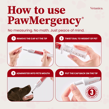 PawMergency® - Activated Charcoal & Kaolin First Aid Detox for Pet Poisons (30mL)